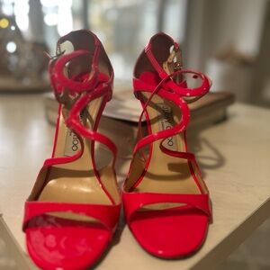Jimmy Choo Vibrant Red Heels